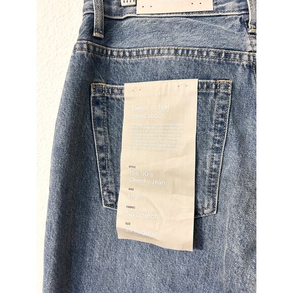 Everlane The ’90s Cheeky Jean in Vintage Mid Blue 29 Regular NWT - Picture 6 of 8